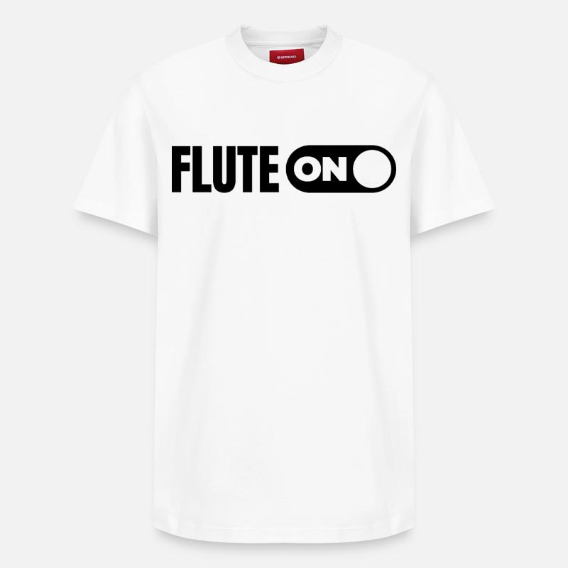 Allumez la flûte - T-shirt unisexe décontracté en coton Supima – de SPREAD - blanc