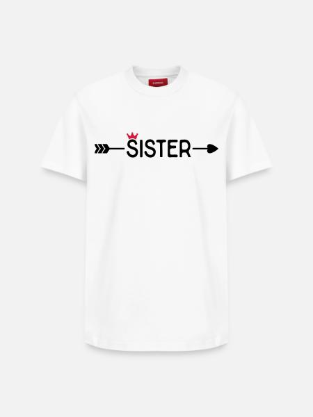 Sister - Relaxed Unisex Supima Cotton T-Shirt – by SPREAD - white