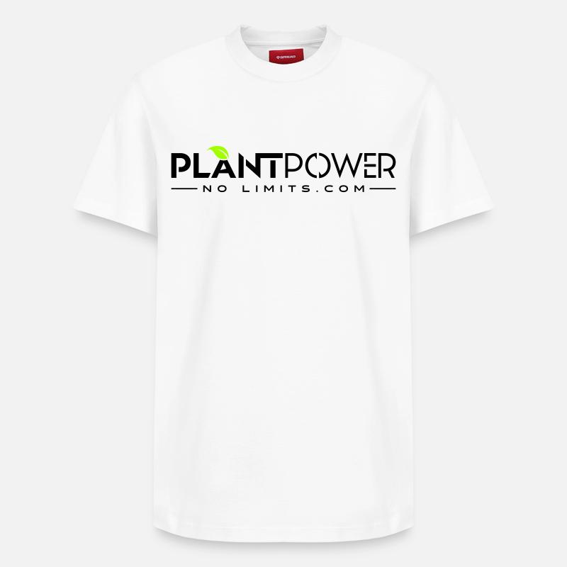 Plant Power - No Limits - Relaxed Unisex Supima Cotton T-Shirt – von SPREAD - Weiß