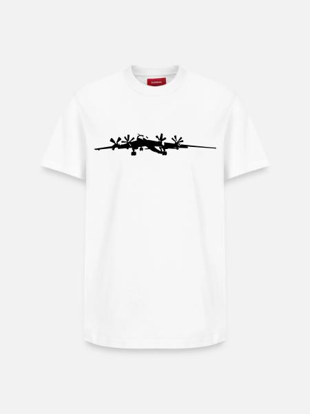 tu_95 - Relaxed Unisex Supima Cotton T-Shirt – by SPREAD - white