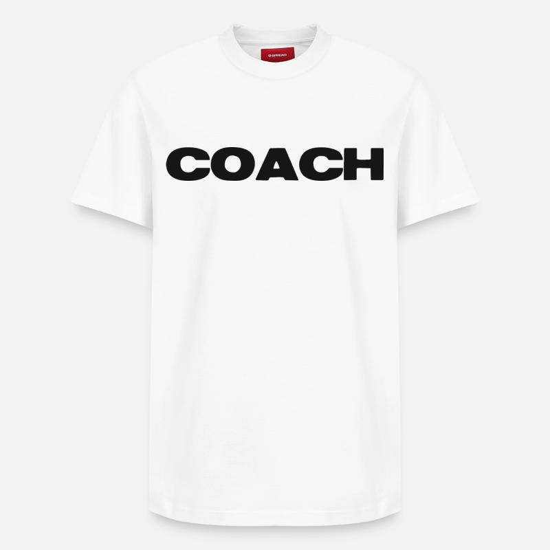 Puissance de l’entraîneur - T-shirt unisexe décontracté en coton Supima – de SPREAD - blanc