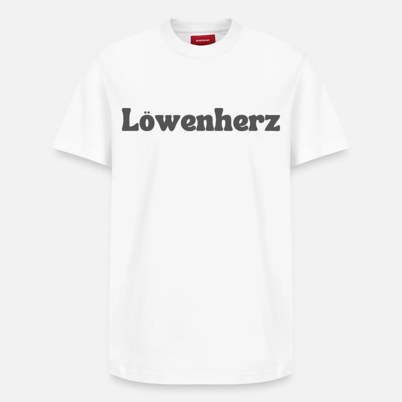 Lion - T-shirt unisexe décontracté en coton Supima – de SPREAD - blanc