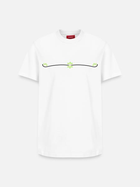 Blumenranke - Relaxed Unisex Supima Cotton T-Shirt – by SPREAD - white