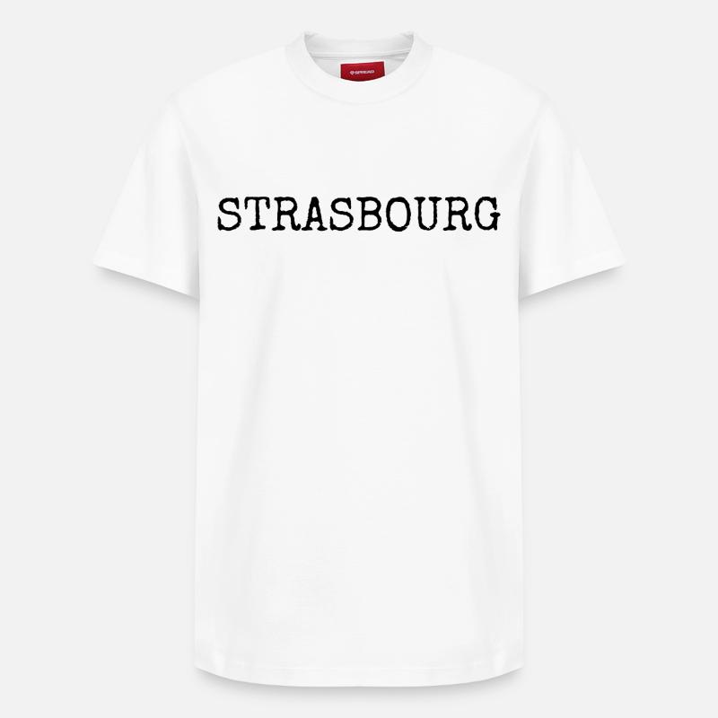 Strasbourg - T-shirt unisexe décontracté en coton Supima – de SPREAD - blanc
