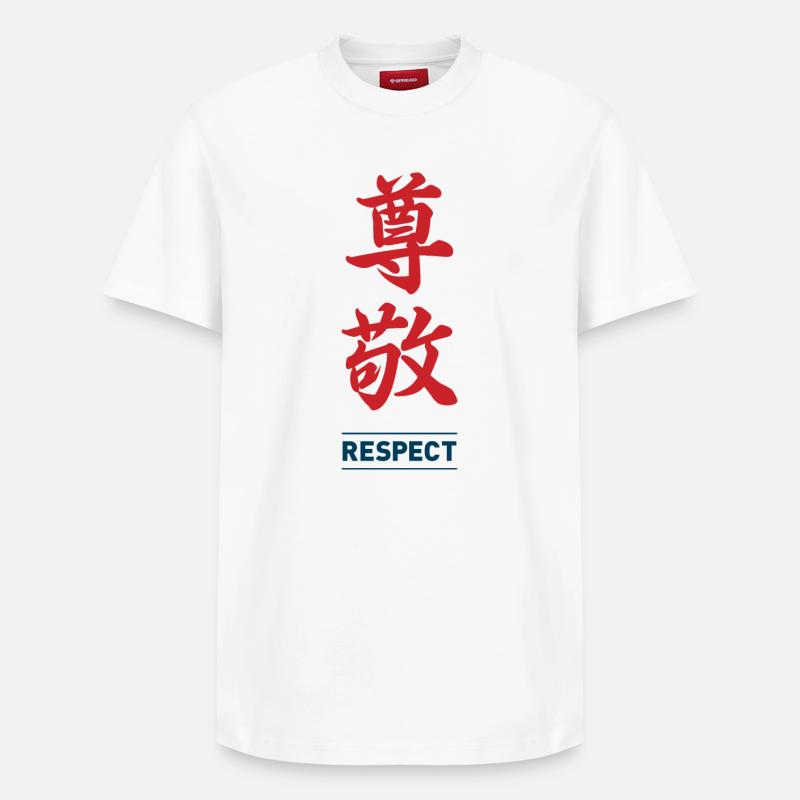 Respect 2 - T-shirt unisexe décontracté en coton Supima – de SPREAD - blanc