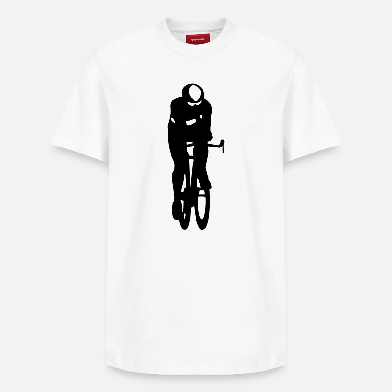Coureur - T-shirt unisexe décontracté en coton Supima – de SPREAD - blanc