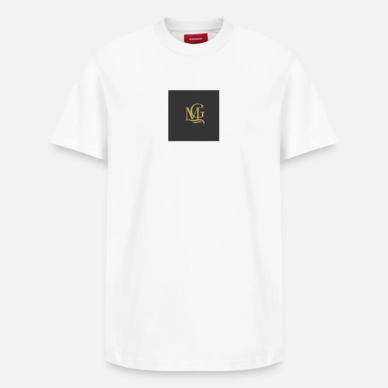 Design MG - T-shirt unisexe décontracté en coton Supima – de SPREAD - blanc