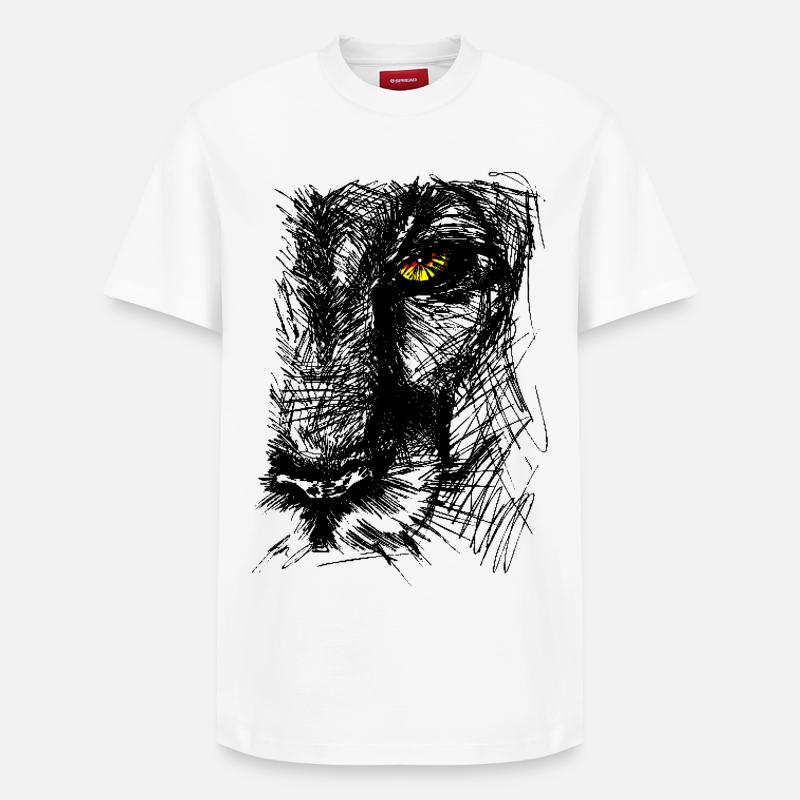 Lionne - T-shirt unisexe décontracté en coton Supima – de SPREAD - blanc