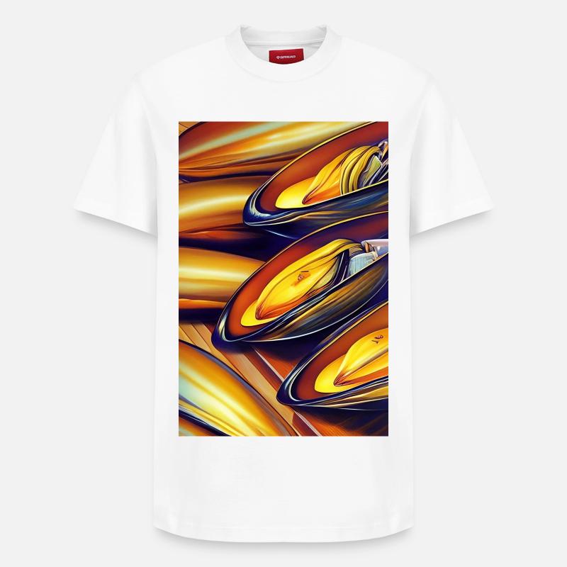 Moules - T-shirt unisexe décontracté en coton Supima – de SPREAD - blanc