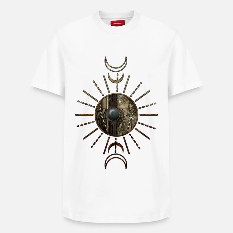 La beauté du design Steampunk - T-shirt unisexe décontracté en coton Supima – de SPREAD - blanc