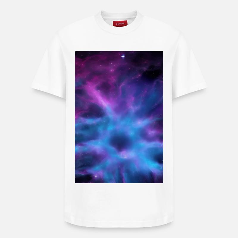 Image de la galaxie - T-shirt unisexe décontracté en coton Supima – de SPREAD - blanc