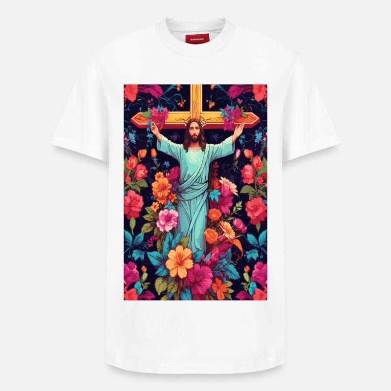Mon Dieu - T-shirt unisexe décontracté en coton Supima – de SPREAD - blanc