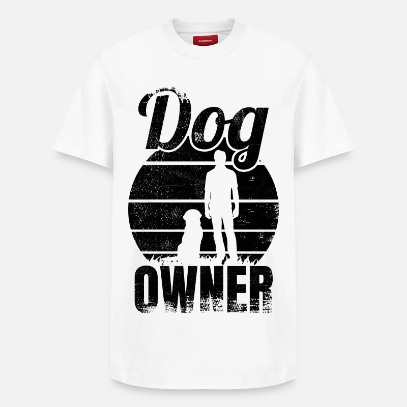 Propriétaire de chien - T-shirt unisexe décontracté en coton Supima – de SPREAD - blanc