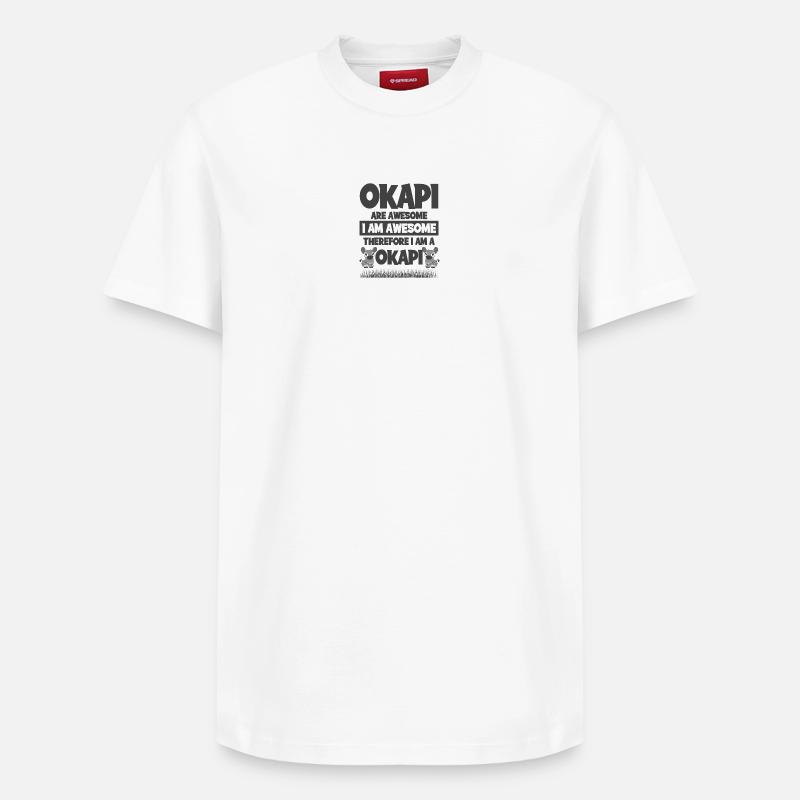 Okapi Design - Relaxed Unisex Supima Cotton T-Shirt – von SPREAD - Weiß