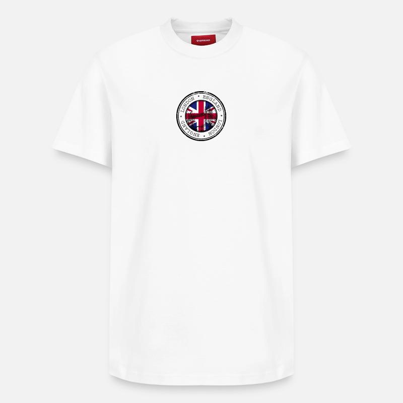 Pont Londres-Angleterre - T-shirt unisexe décontracté en coton Supima – de SPREAD - blanc