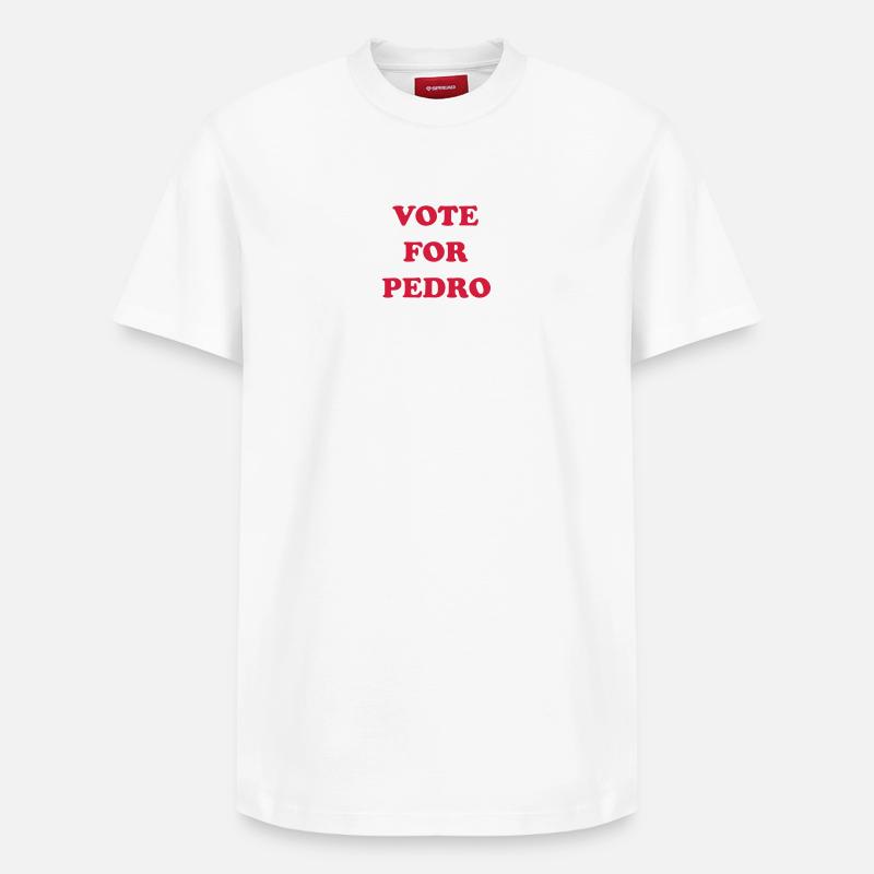 Votez pour Pedro - T-shirt unisexe décontracté en coton Supima – de SPREAD - blanc