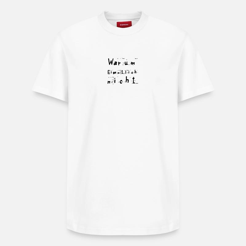 Pourquoi pas? - T-shirt unisexe décontracté en coton Supima – de SPREAD - blanc
