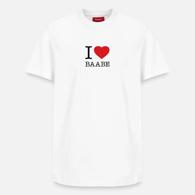 J’ADORE BAABE - T-shirt unisexe décontracté en coton Supima – de SPREAD - blanc