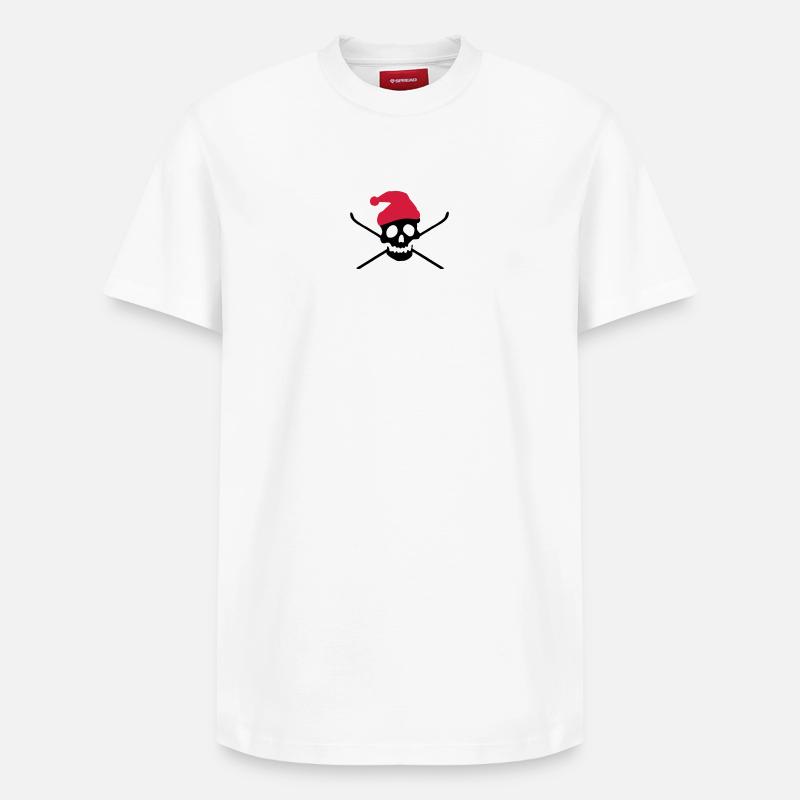 Ski - T-shirt unisexe décontracté en coton Supima – de SPREAD - blanc