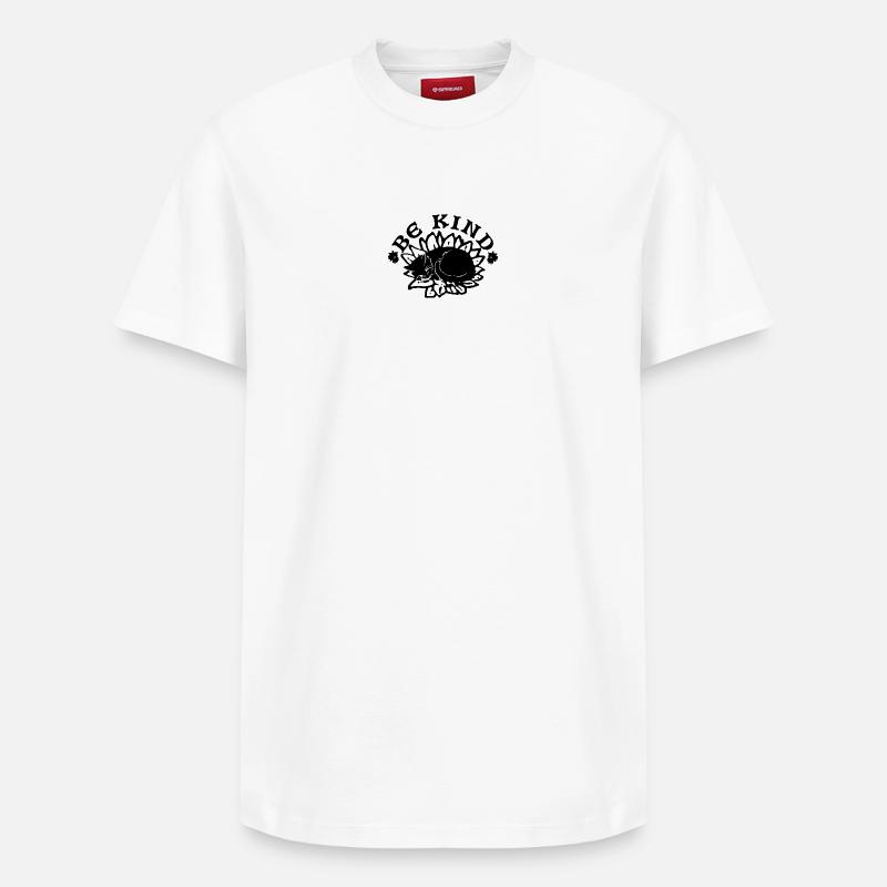 Sei freundlich - Relaxed Unisex Supima Cotton T-Shirt – von SPREAD - Weiß