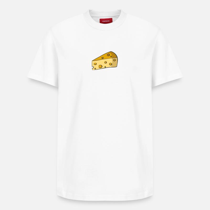 Fromage - T-shirt unisexe décontracté en coton Supima – de SPREAD - blanc