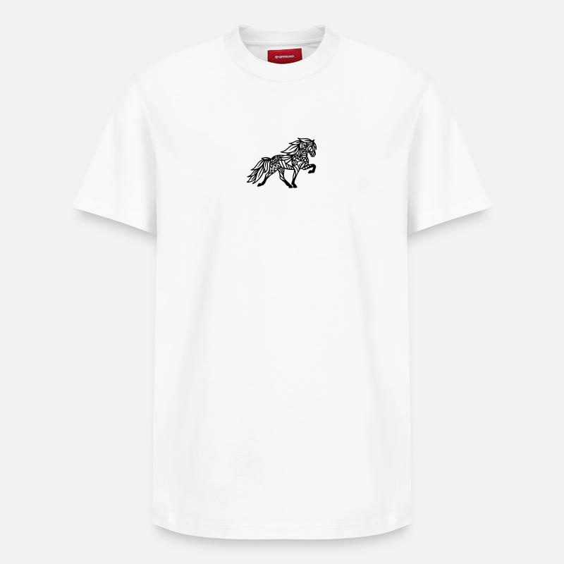 Mandala Tölter - T-shirt unisexe décontracté en coton Supima – de SPREAD - blanc