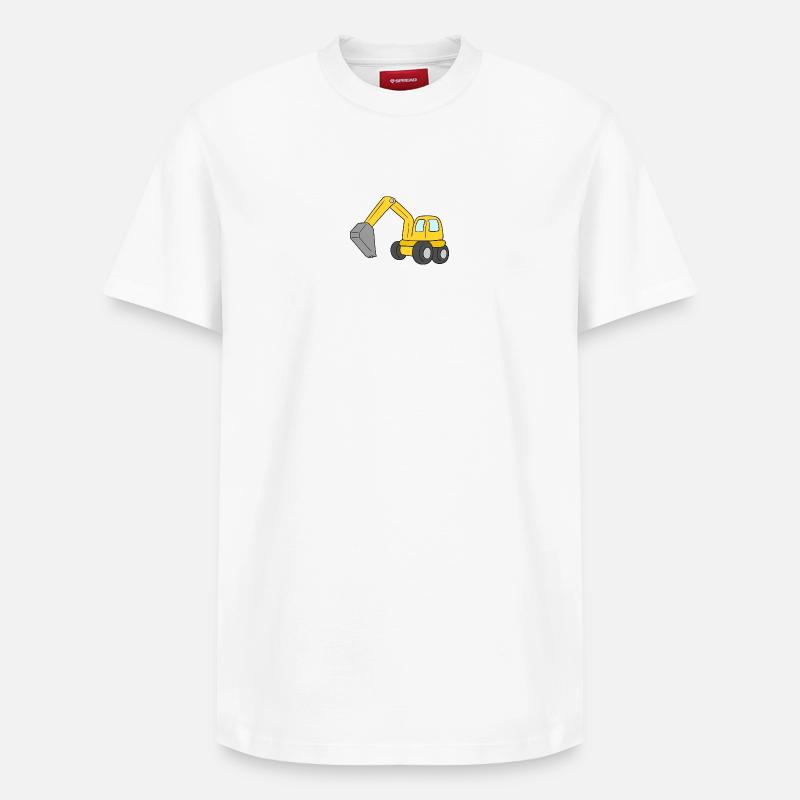Bagger - Relaxed Unisex Supima Cotton T-Shirt – von SPREAD - Weiß