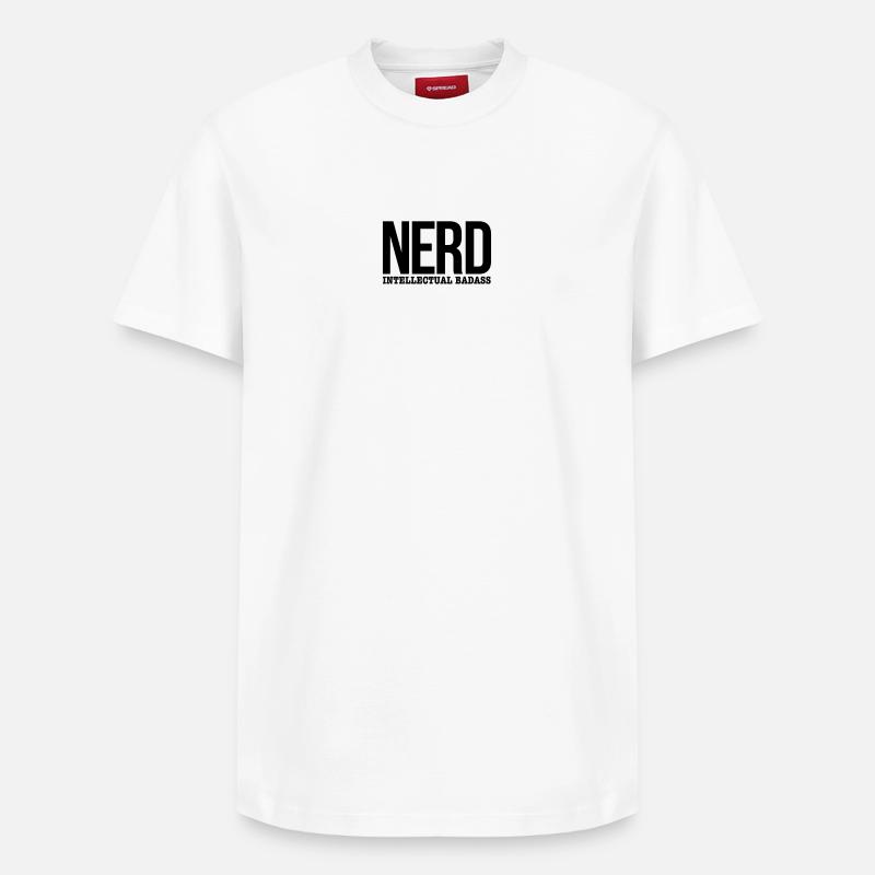 nerd - Relaxed Unisex Supima Cotton T-Shirt – von SPREAD - Weiß