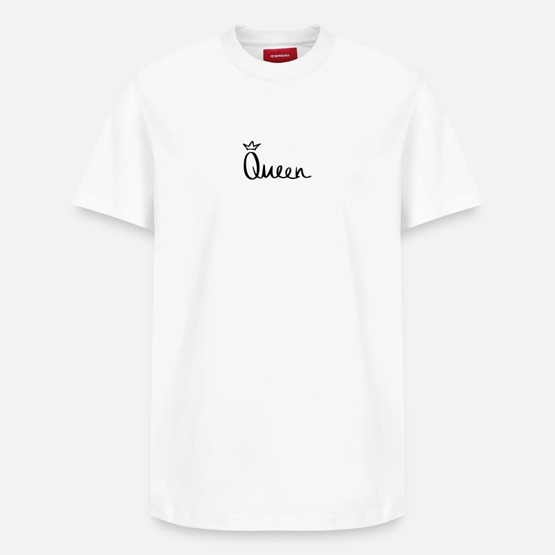 reine - T-shirt unisexe décontracté en coton Supima – de SPREAD - blanc