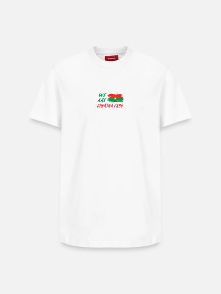 We are Burkina Faso - Relaxed Unisex Supima Cotton T-Shirt – by SPREAD - white