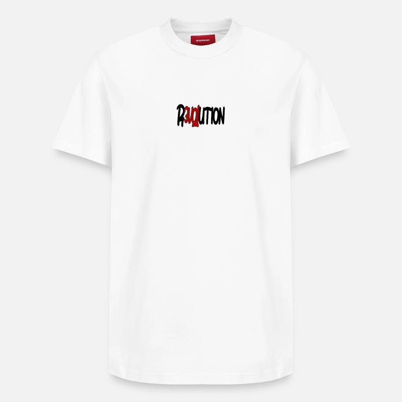 Révolution - Amour - T-shirt unisexe décontracté en coton Supima – de SPREAD - blanc