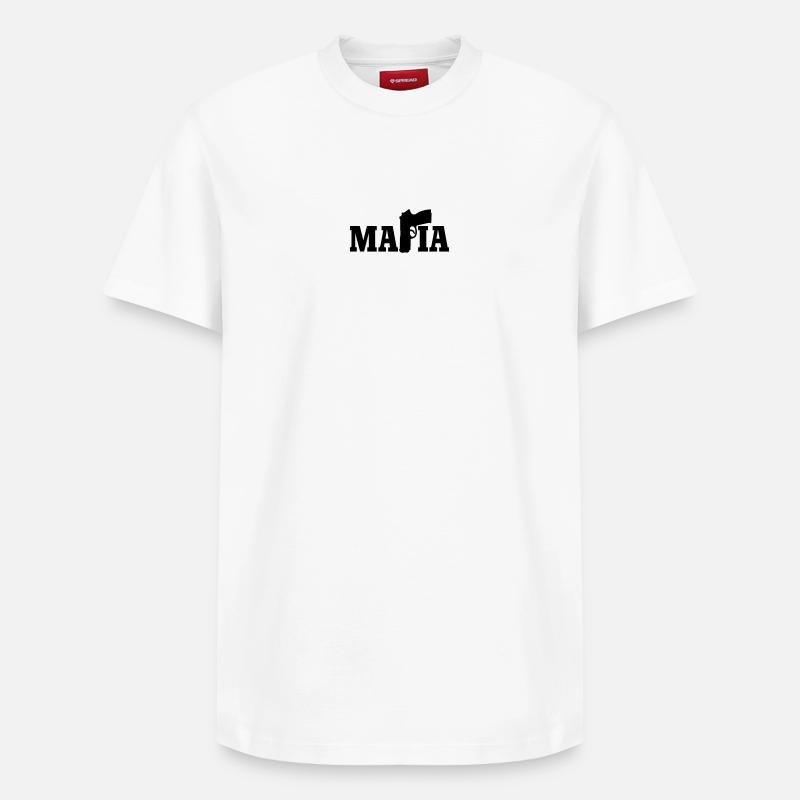 Mafia - T-shirt unisexe décontracté en coton Supima – de SPREAD - blanc