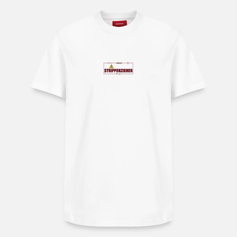 STRING-PULLER - Relaxed Unisex Supima Cotton T-Shirt – by SPREAD - white
