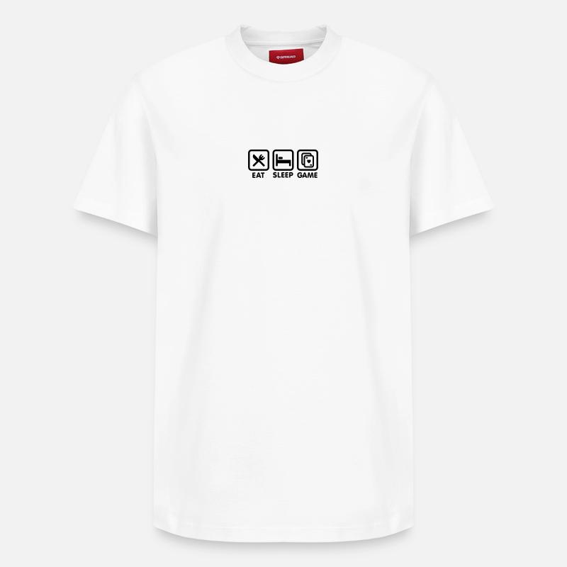 Eat - Sleep - Poker Game - T-shirt unisexe décontracté en coton Supima – de SPREAD - blanc