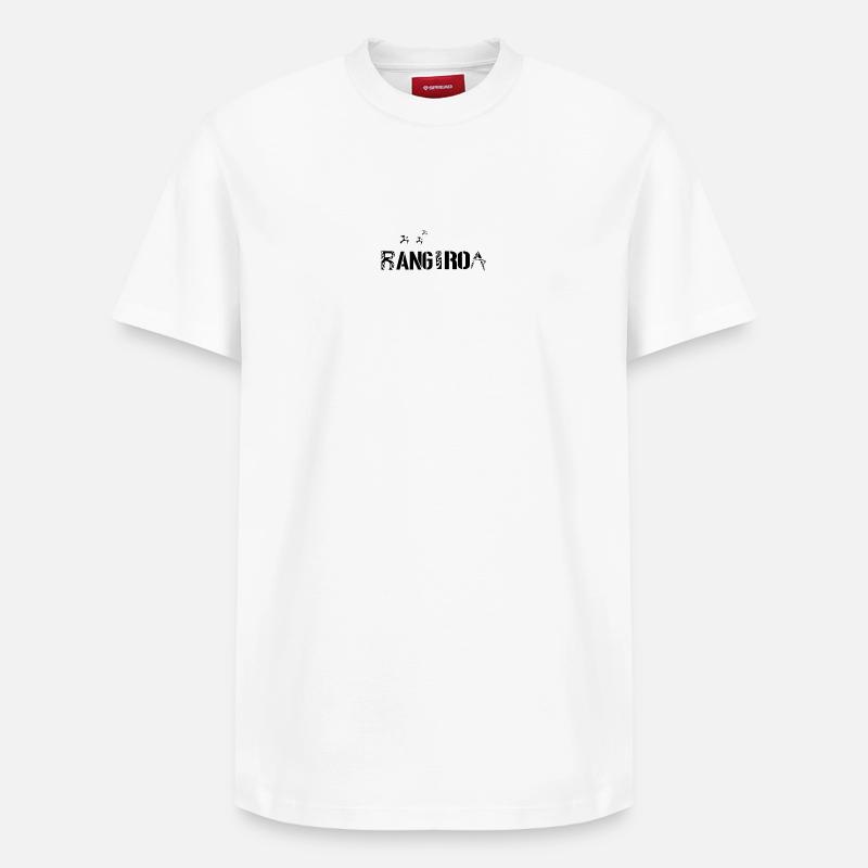 RANGIROA (Schwarz) - Relaxed Unisex Supima Cotton T-Shirt – von SPREAD - Weiß