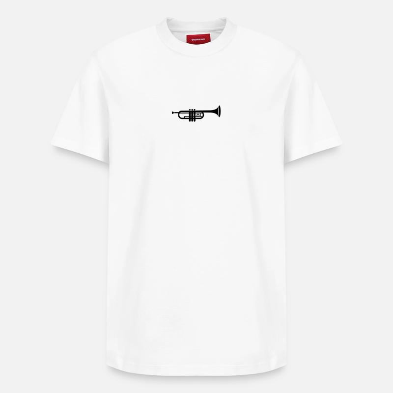 Une trompette - T-shirt unisexe décontracté en coton Supima – de SPREAD - blanc