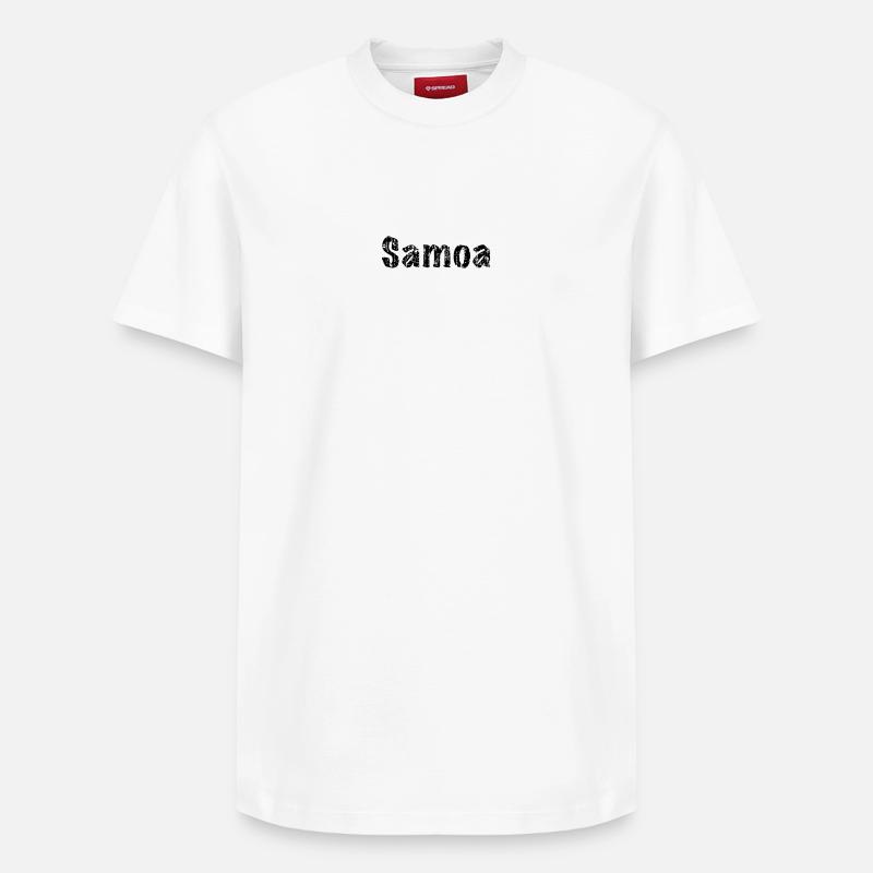 Samoa - Relaxed Unisex Supima Cotton T-Shirt – von SPREAD - Weiß