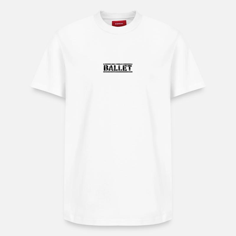 Ballet - T-shirt unisexe décontracté en coton Supima – de SPREAD - blanc