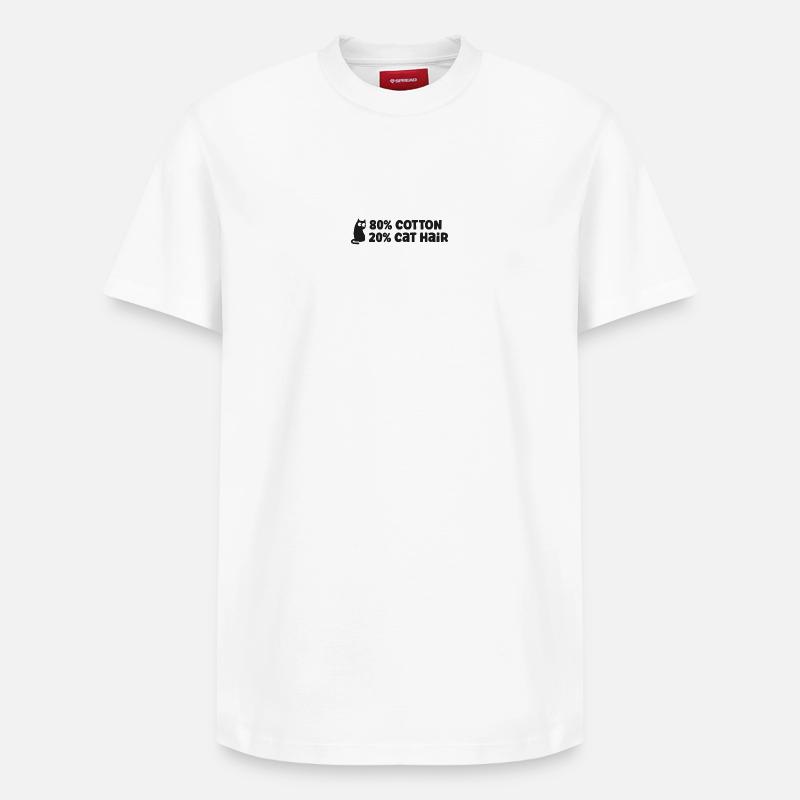 Chats Chats - T-shirt unisexe décontracté en coton Supima – de SPREAD - blanc