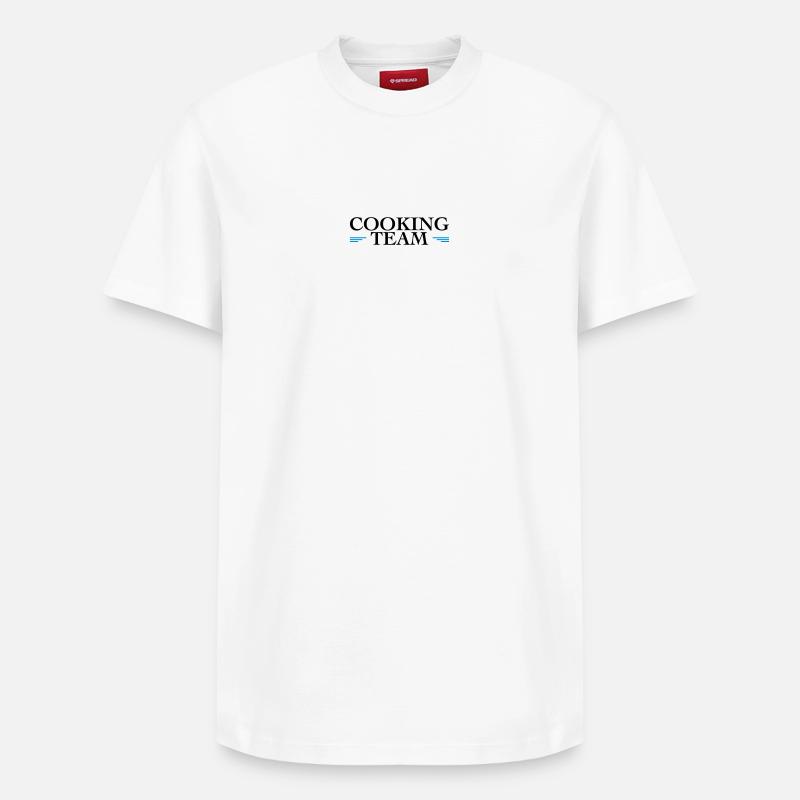 Cuisine d’équipe - T-shirt unisexe décontracté en coton Supima – de SPREAD - blanc