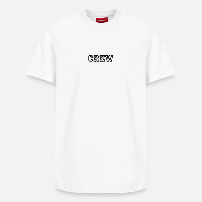 Crew - Relaxed Unisex Supima Cotton T-Shirt – von SPREAD - Weiß