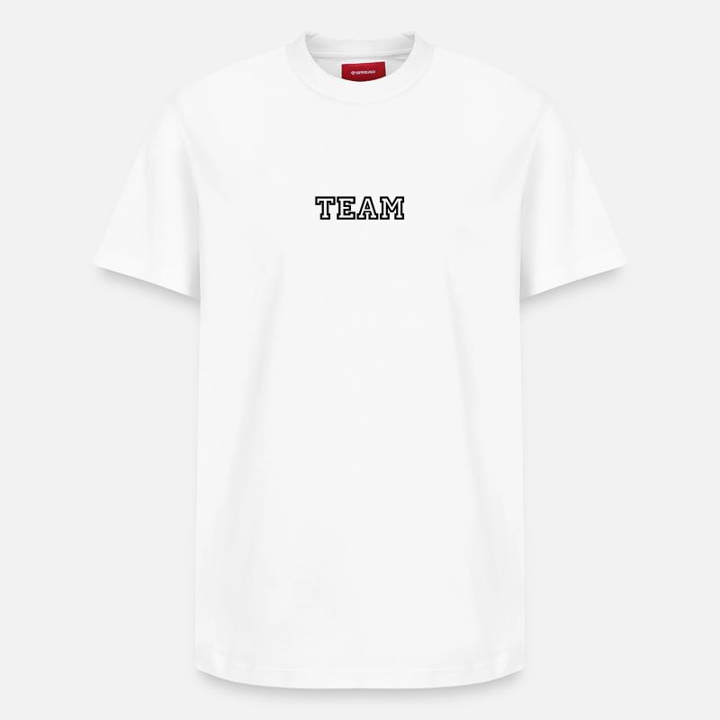 Team - T-shirt unisexe décontracté en coton Supima – de SPREAD - blanc