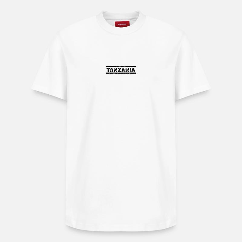 Tanzanie - T-shirt unisexe décontracté en coton Supima – de SPREAD - blanc