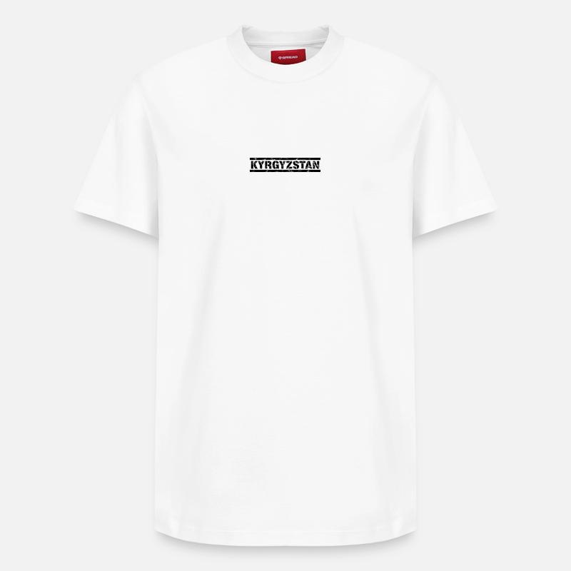 Kirghizistan - T-shirt unisexe décontracté en coton Supima – de SPREAD - blanc