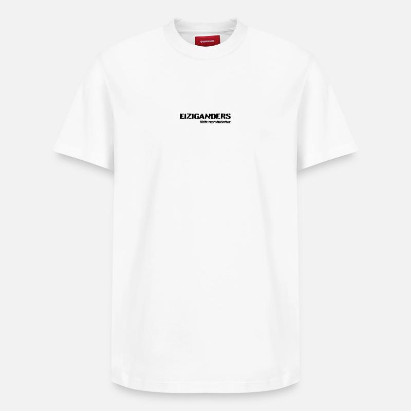 Einziganders - Relaxed Unisex Supima Cotton T-Shirt – von SPREAD - Weiß