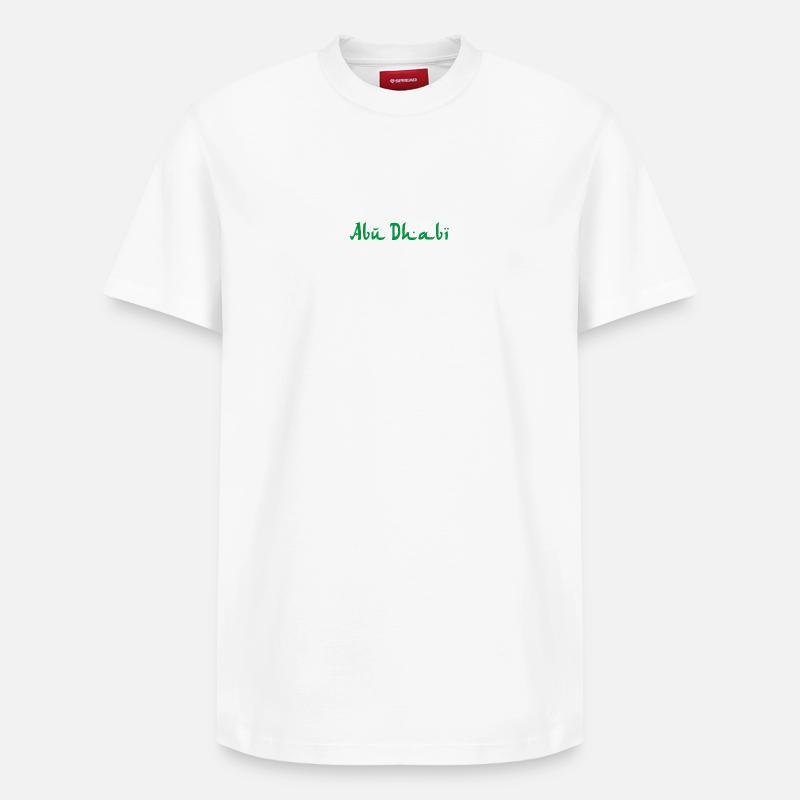 ABU DHABI - T-shirt unisexe décontracté en coton Supima – de SPREAD - blanc
