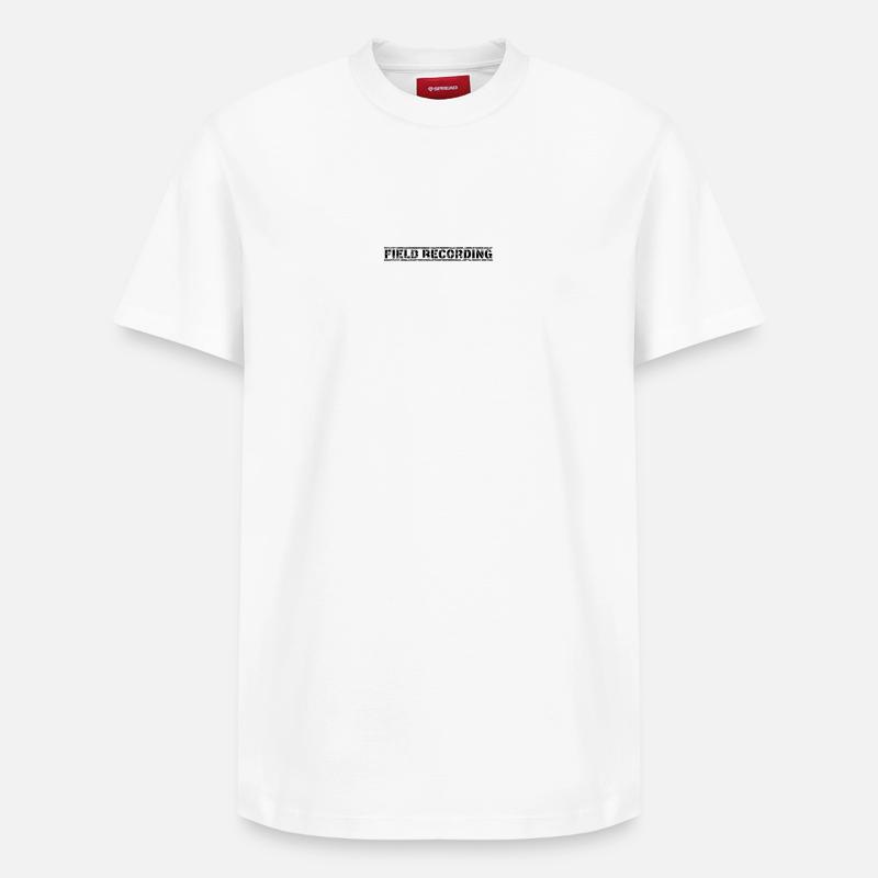Enregistrement sur le terrain - T-shirt unisexe décontracté en coton Supima – de SPREAD - blanc