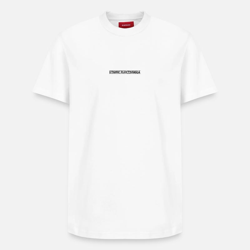 Electronica ethnique - T-shirt unisexe décontracté en coton Supima – de SPREAD - blanc