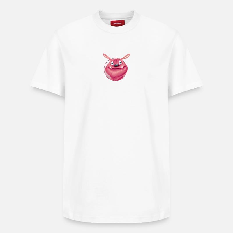 monstre rouge - T-shirt unisexe décontracté en coton Supima – de SPREAD - blanc