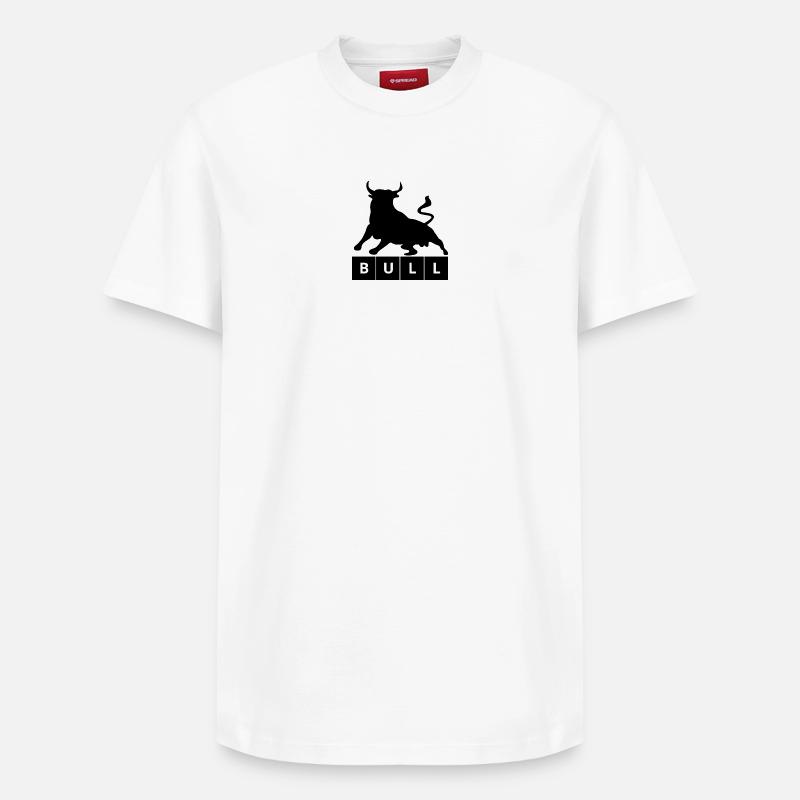 Design de silhouette noire - T-shirt unisexe décontracté en coton Supima – de SPREAD - blanc